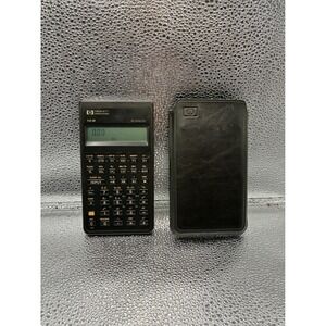 HP 10B Business Consultant Financial Calculator Made in USA Vintage Black Case